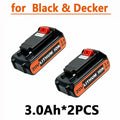 For Black & Decker LB20 LBX20 Battery Pack 3/4/6/8Ah BL2018 Long Runtime Lithium Replacement Battery