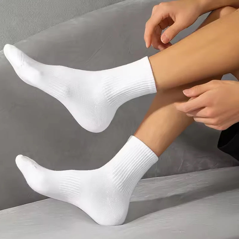10/20/30Pairs Pure Cotton Men's High Socks Classic Black | SAMAG
