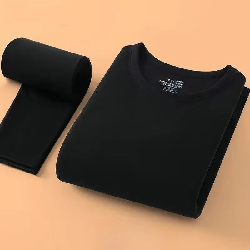 Man Winter Thermal Underwear Set Face Sanding Double Warmth Slim Body High Elasticity Comfortable Breathable Underwear for Men
