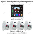 Smart Audio System TUYA Home Sound in Wall Amplifier Android 11 system WiFi Bluetooths Amp with Stereo Ceiling Speaker Kit Hotel
