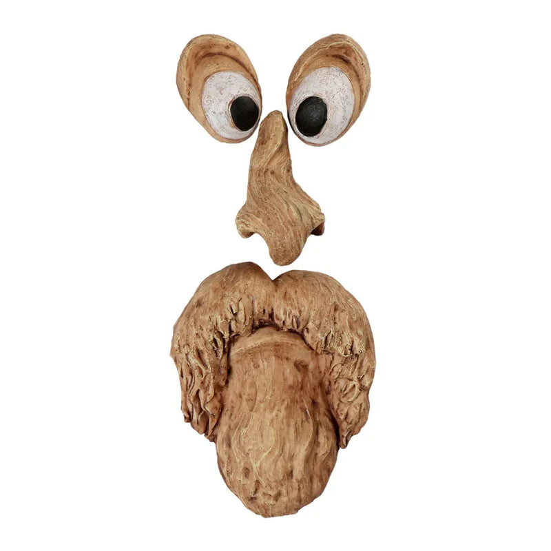 Resin Enchanting Garden With Tree Face Decoration Materials Multi Scene Application Bark Ghosts Face Garden Ornament Decor Face