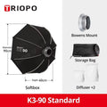 TRIOPO K3 Series 55cm 65cm 90cm 120cm Quick-Setup Octagon Softbox Bowens Mount for Godox Aputure Sokani Studio LED Video Light