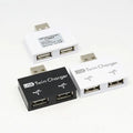 USB Hub 2 Port USB 2.0 Twin Charger Dual 2 Port USB Splitter Splitter Adapter Laptop Notebook For PC Computer Accessory