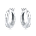 925 Sterling Silver Simple Gold U-shaped Earrings Jewelry | SAMAG