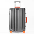 20''/24''/29'' All Aluminum-magnesium Alloy Suitcase Leather Handle Travel Case Bags Rolling Luggage with Spinner Wheel TSA Lock