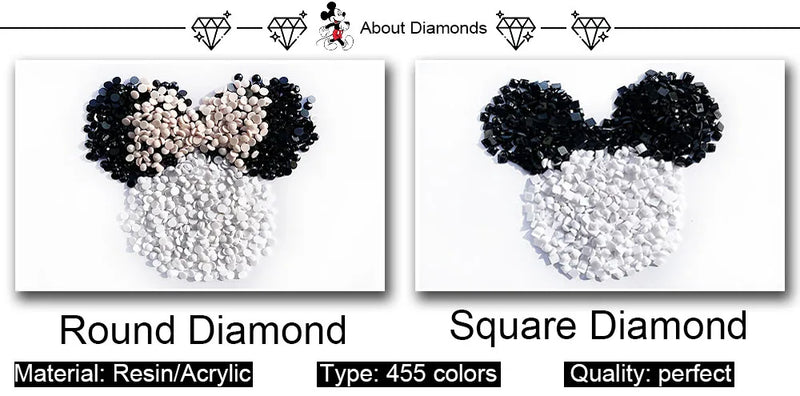 5D DIY Diamond Painting Disney Girl Cute Mickey Mouse Dumbo Home Decor Full Round&Square Diamond embroidery Cross stitch mosaic