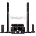 5.1 Home Theater Set 200W Peak Sound Box 8Ω HiFi Bluetooth Speaker 3-Way 3 Inch Active Audio Coaxial Optical USB For Home KTV