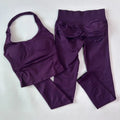1-2pcs Gym Set Women Backless Tank Tops High Waist Scrunch Seamless Shorts High Waist Yoga Leggings Workout Sets Gym Suit