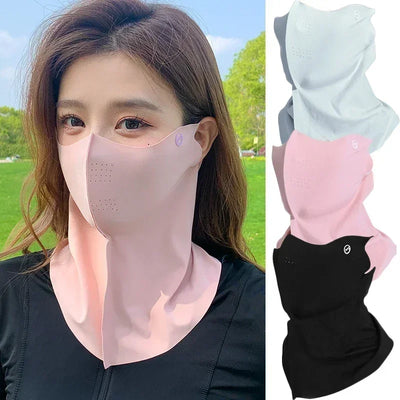 Women Sunscreen Veil Summer Neck Face Mask UV Protection | SAMAG