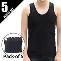 9/5/3 Pack Men's Four Seasons Pure Color Simple Joker Fashion Vest Loose Sports Running Fitness Mountaineering Top Teenager T