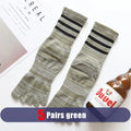 Pairs Man Toe Sport Socks Short Cotton Striped Colorful | SAMAG