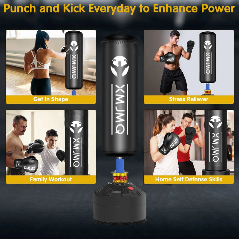 Standing boxing post with gloves, home fighting training - View 4 | SAMAG