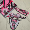 Women's Scarf Swimsuits with Letter Signature Logo Lady | SAMAG