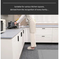 Modern Minimalist Square Floor Mat - Durable, Stain/Fade Resistant, Non-Slip Rubber Backing, Machine Washable for Indoor/Outdoor