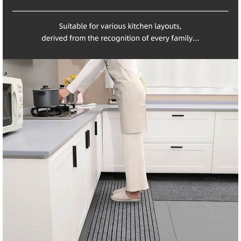 Modern Minimalist Square Floor Mat - Durable, Stain/Fade Resistant, Non-Slip Rubber Backing, Machine Washable for Indoor/Outdoor