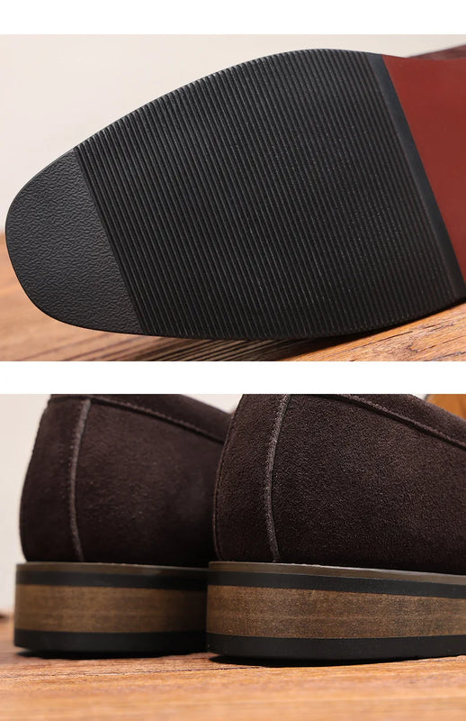 Large size Le Fu shoes men's leather shoes