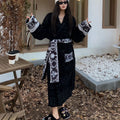 Bathrobe Men Women Sleepwear Long Robe Cotton Luxury Hotel Style Pajamas Homewear Comfortable Plush Loungewear