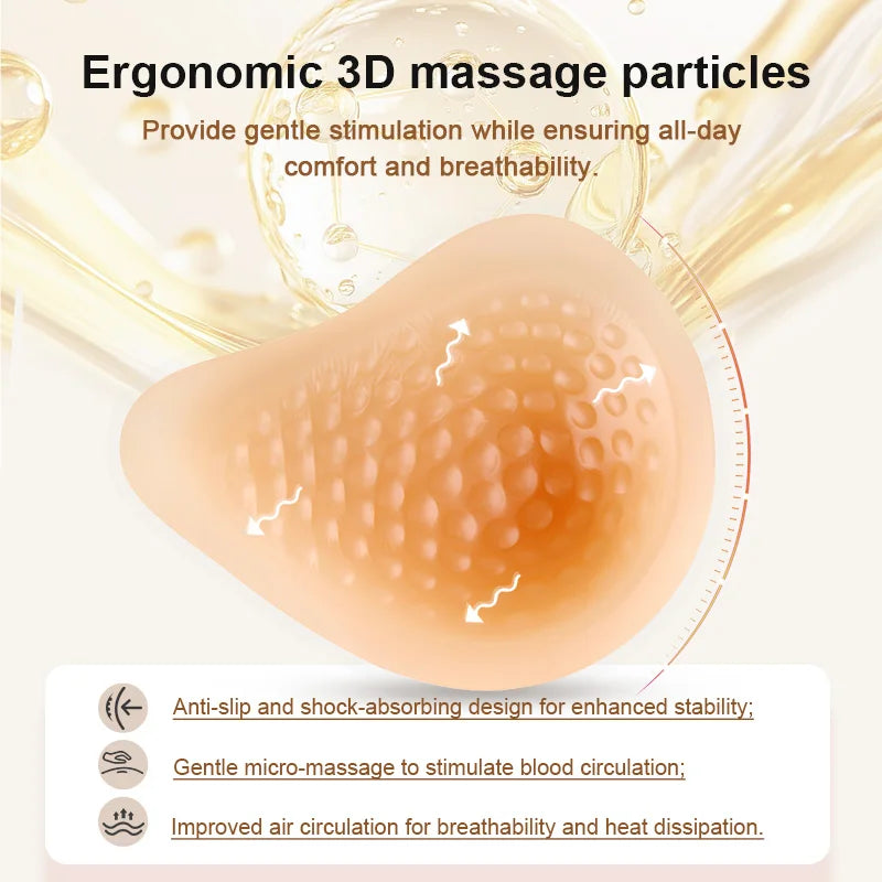 LERVANLA Particle Massage Silicone Fake Boobs Mastectomy Underarm Compensate For Breast Prosthesis Enhancement Inserts