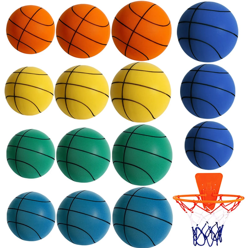 Kids Bouncing Mute Basketball 18/21/24CM Indoor Silent - View 5 | SAMAG