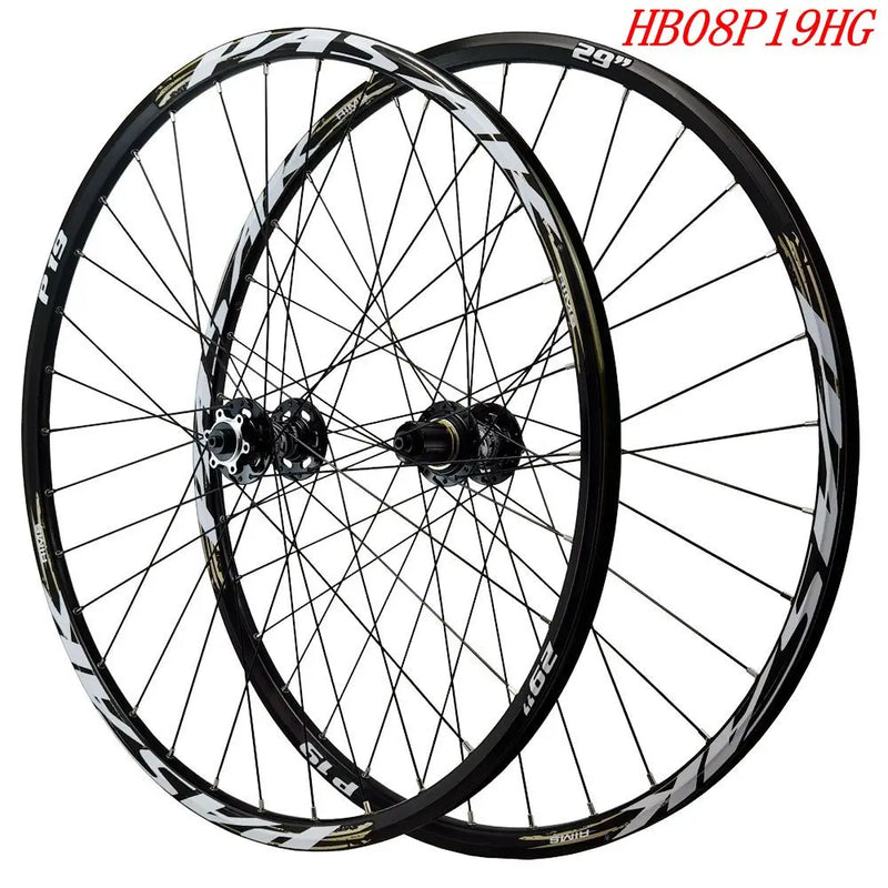 MTB bicycle wheels mountain bike wheel front2 rear4 bearing 26/27.5/29inch HG MS XD Six Hole Disc Brake QR100 135alloy hub thru