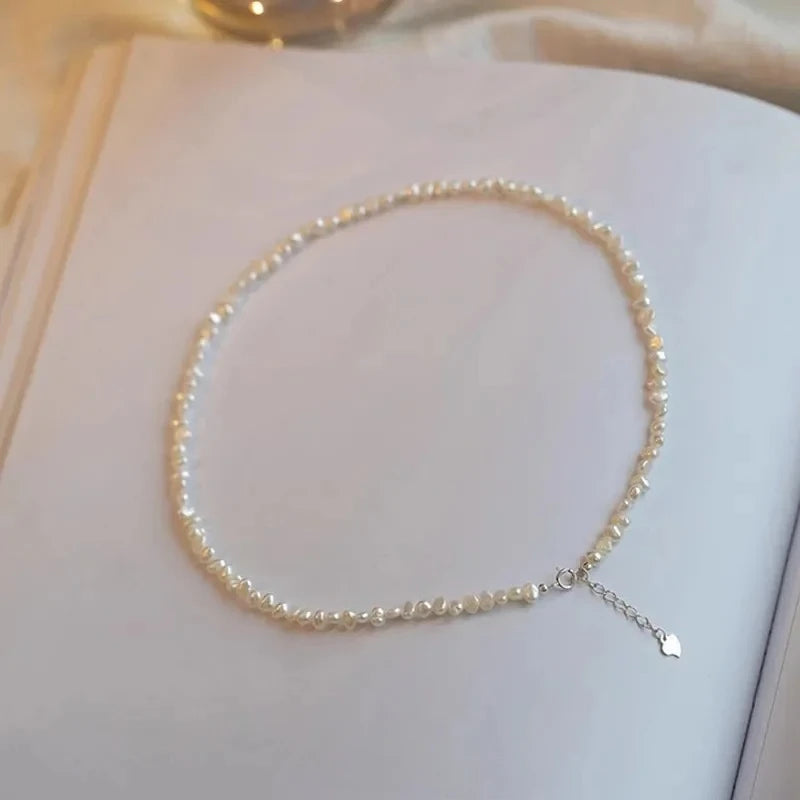 YWYC 4-5mm Baroque Freshwater Pearl Necklaces 38cm 45cm 50cm 925sterling Silver Necklaces Jewelry Gift 2026 New Arrivals