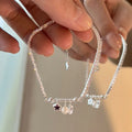 VENTFILLE 925 Sterling Silver Butterfly Bracelet for Girl Bead String Design Insect Fashion Versatile - Visuel 9 | SAMAG