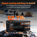 Humsienk 12V 100Ah 150Ah 200Ah 314Ah LiFePO4 Battery Built-in BMS Low Temperature Protection For  RV/ Camp/ Solar Energy Storage