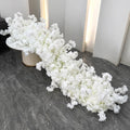 Uflower White Rose Cherry Blossom Wedding Arch Floral Row - View 5 | SAMAG
