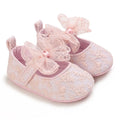 Cute White Lace Baby Girl Princess Shoes 0-18M Baby Moccasins Mocs Shoes Butterfly Knot Tassel Anti Slip Cotton Sole Shoes Baby