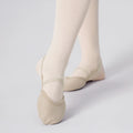 Women Professional Artistic Gymnastics Shoes Adult Half Foot Shoes Girls Suede Semi-Palm Shoes Abrasion Ballet Dance Toe Flats