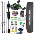 Sougayilang Baitcasting Fishing Rod and Reel Full Kit | SAMAG