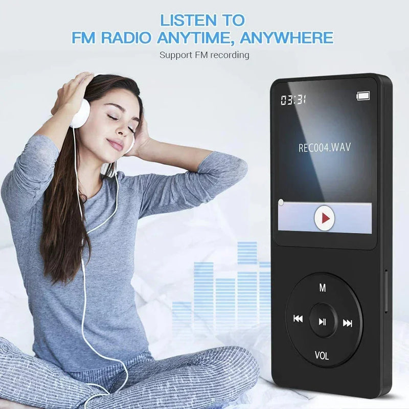 Type-C Port MP3 Bluetooth Player Fast Charging 5.4 Bluetooth Version Running, Fitness, Exercise Walkman Scalable Memory Card