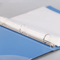 A4 Loose Leaf Binder 3 Ring Folder Transparent File Organizer Office Document Management School Storage System