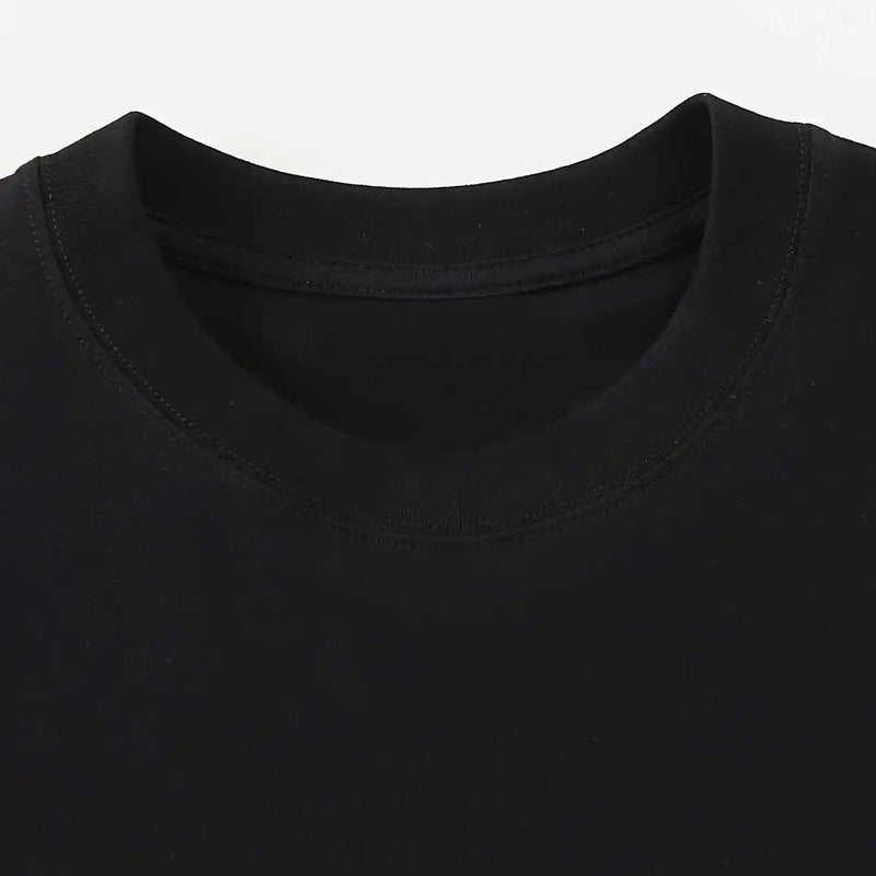 Men's Summer 100% Cotton Short Sleeve Hip - Hop Graphic Basic Couple Tee Casual Y2k Tops Breathable Clothing - View 3 | SAMAG