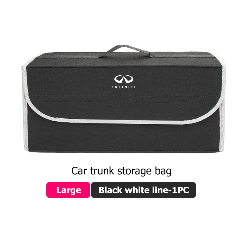 Car Trunk Storage Large Capacity Stowing Tidying Organizer Box For Infiniti Q70L QX50 Q50 QX30 QX60 QX80 Q60 Q30 QX70 Q70 G37