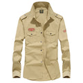 Men's Spring Cotton Casual Shirt Military Tooling | SAMAG