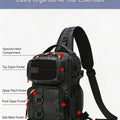 Fishing Chest Bag With Rod Holder MOLLE Tactical | SAMAG