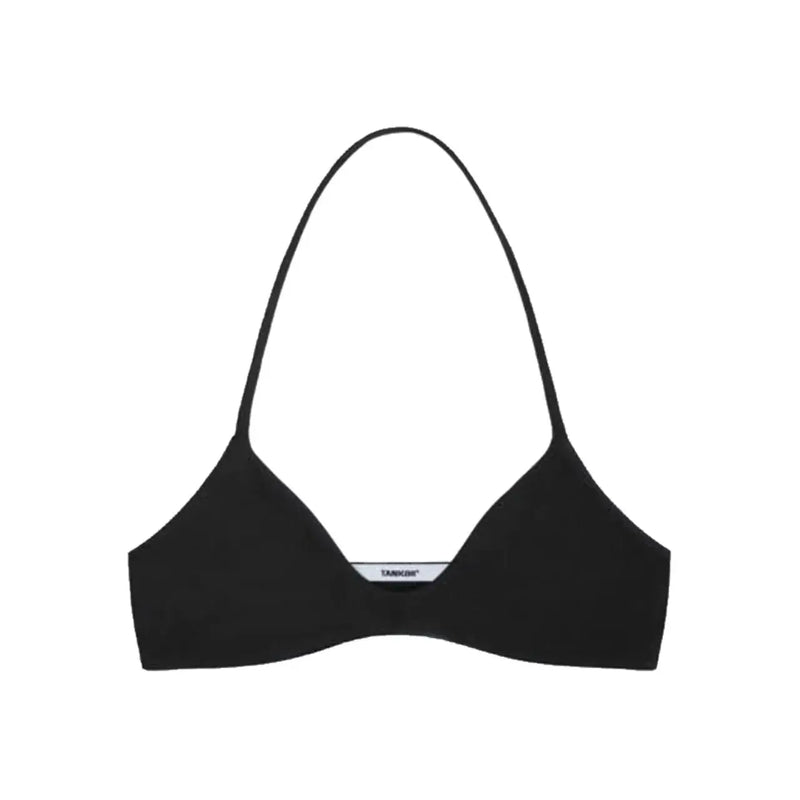 ANK Air Summer Top with Solid Color, Black and White Powder, Wide Shoulder Strap, I-Shaped Tank Top, Women's Sports, Daily Wear