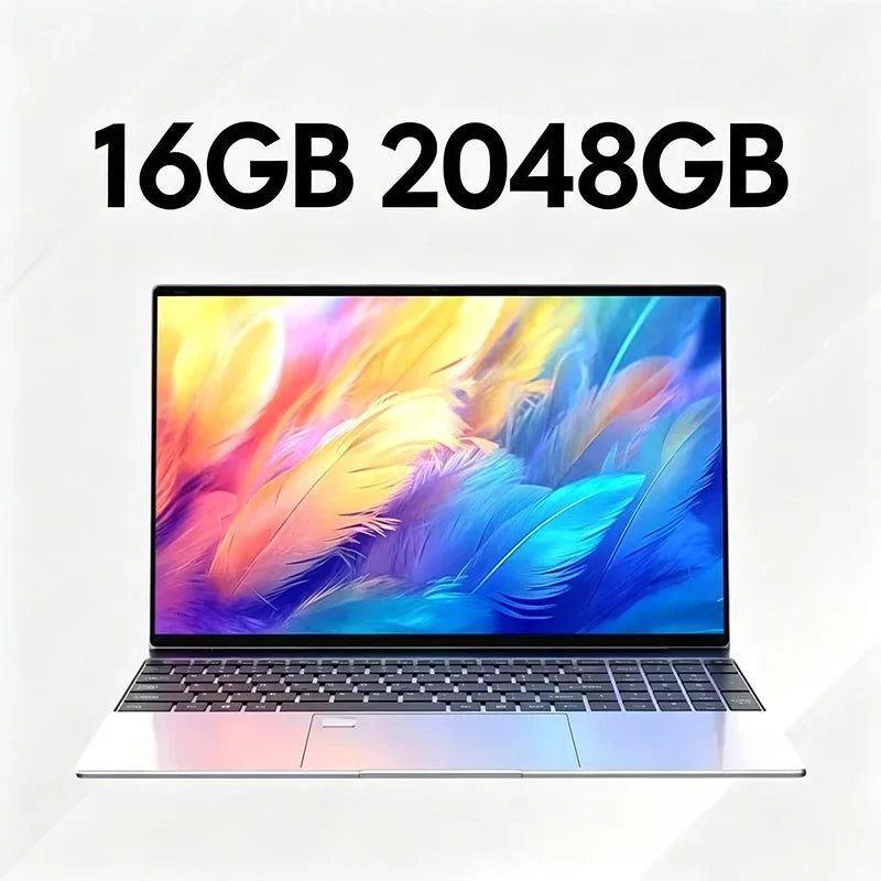 2026 New Ultra Slim Laptop Intel Core i7 8650U 15.6" 32GB RAM 2TB SSD Gaming PC Office Study Computer PC Windows 11 Pro