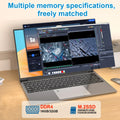LENO 15.6" Laptop Portable Intel Core i7-6500U 32GB RAM 2TB SSD Windows 11 Notebook Gamer 1080P Display Office Study Computer PC