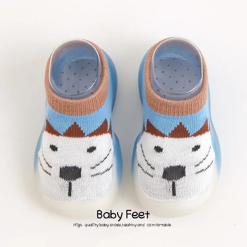 Baby Socks Shoes Boy Girl Fashion Toddler Shoes Anti-Slip  Soft Rubber Shoes Animal Style New Arrival Baby First Walker Autumn