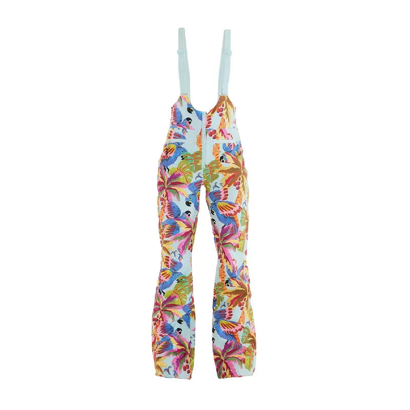 Fashion Printed Women's Ski Coat Jumpsuits Suit Hooded Zippers Thicken Lady Ski Suits 2026 Autumn Winter Chic Female Outfits