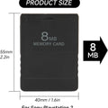 High Speed Game Memory Card for PS2 Accessories,Portable Memory Cards,Replacement for Saving Games and Information(8MB&128MB)