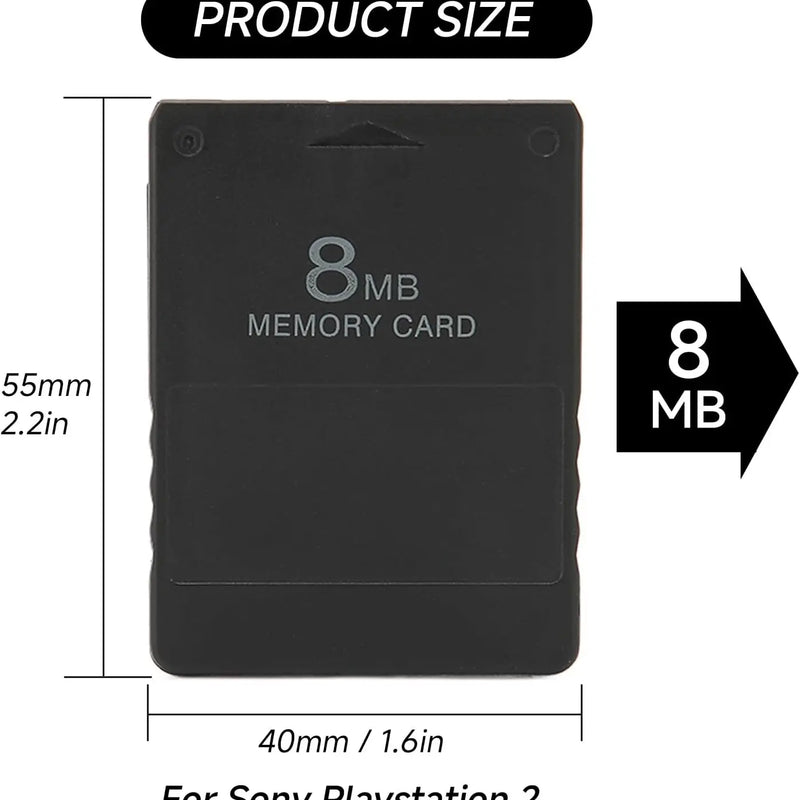 High Speed Game Memory Card for PS2 Accessories,Portable Memory Cards,Replacement for Saving Games and Information(8MB&128MB)