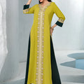 Eid Diamonds Abayas for Women Luxury Dubai Kaftan Muslim Evening Party Maxi Dress Turkey Kaftan Morocco Caftan Femme Musulmane