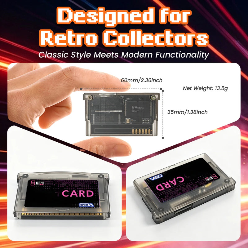Mini SD Game Card GBA Flash Card for SP GBM IDS NDS NDSL GBA SP With 2GB TF Adapter Game Accessories
