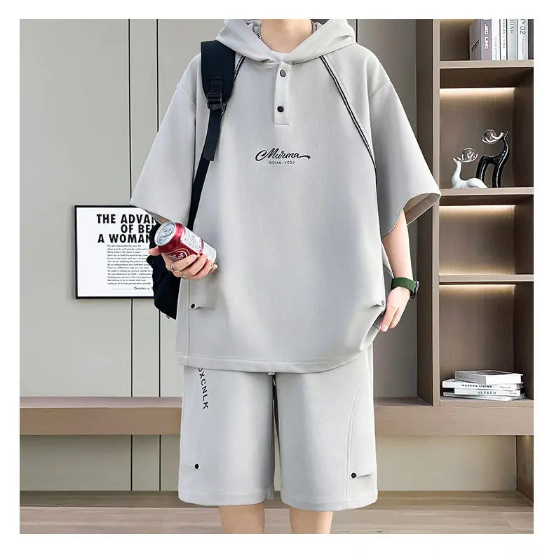 T Shirts + Shorts Summer Fashion Sportswear Men's Casual | SAMAG