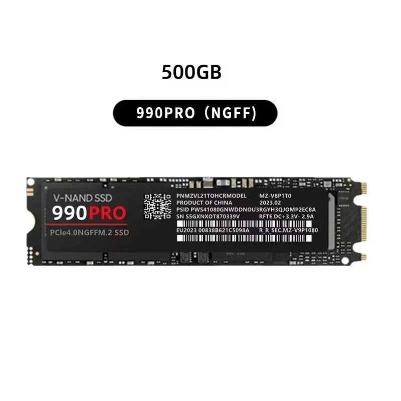 Brand+ 980 990Pro M.2 Sata SSD NVME 1TB Ultra-high-speed transmission NAND Internal Hard Drive for Ultrabooks Tablet Computers