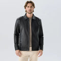 Spring Men's PU Leather Jacket Business Male Slim Fit Jacket Motorcycle Jackets Faux Leather Casual Windproof Black Leather Coat