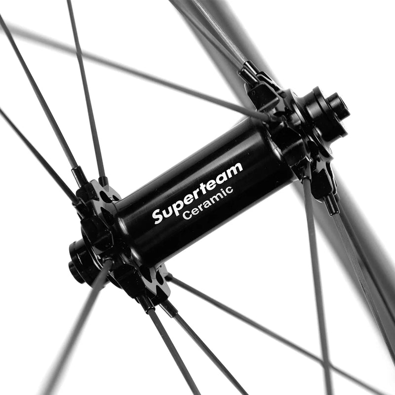 SUPERTEAM Carbon Spoke WHEELS 50mm Carbon Fiber Wheelset Road Rim Brake Wheels Tubeless Clincher